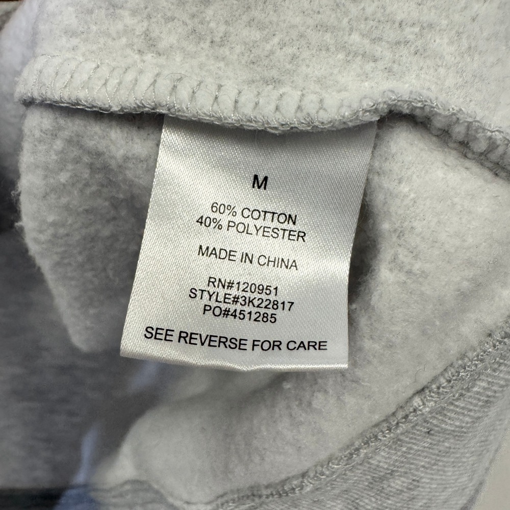 Hippie Rose Heather Gray Quarter Snap Mock Neck Sweatshirt Medium Athleisure - Picture 10 of 14